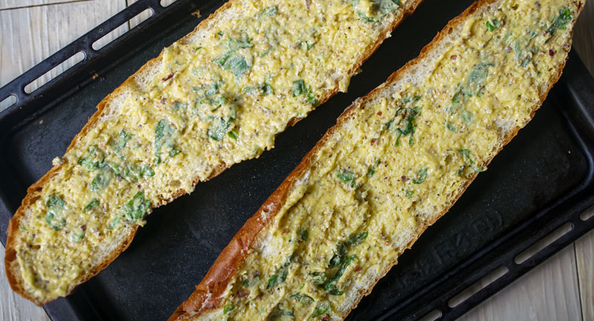 What's Cookin Good Lookin - Homemade Garlic Bread Ingredient Creation